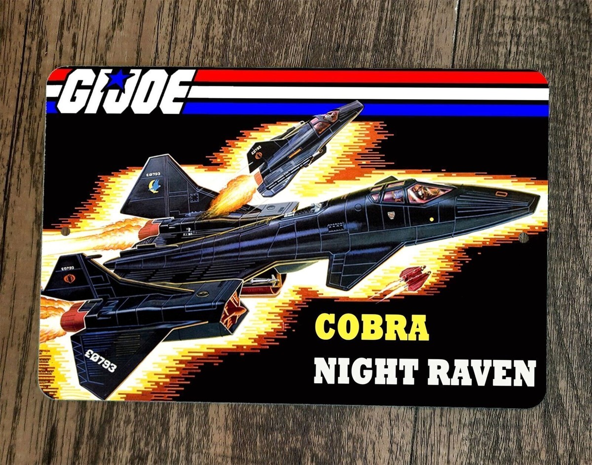 Cobra Night Raven Jet 8x12 Metal Wall Sign GI Joe Poster | eBay