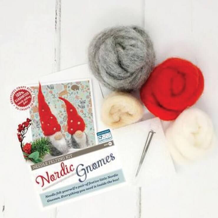 The Crafty Kit Co Nordic Gnomes Needle Felting Kit eBay