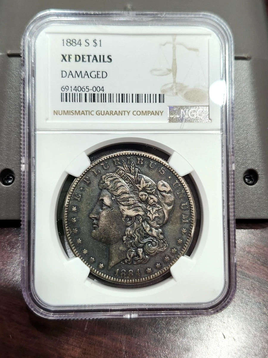 San Francisco XF 45 Graded 1884 Year Morgan US Dollars (1878-1921