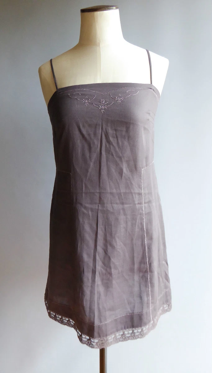 Robe Zadig & Voltaire Fines Bretelles En Coton Gris Taille 34 (36) - Parfait état