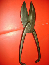 OUTIL Ancien  Plombier Zingueur ,grosse pince cisaille Acier fondu garanti 26 cm