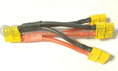 3 Way Parallel XT60 Connector Charge Combine 3 ESC to 1 LiPo Plug