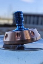 Titanium Copper Spinning Top Finger Spinner Ceramic Bead Fidget EDC Toy