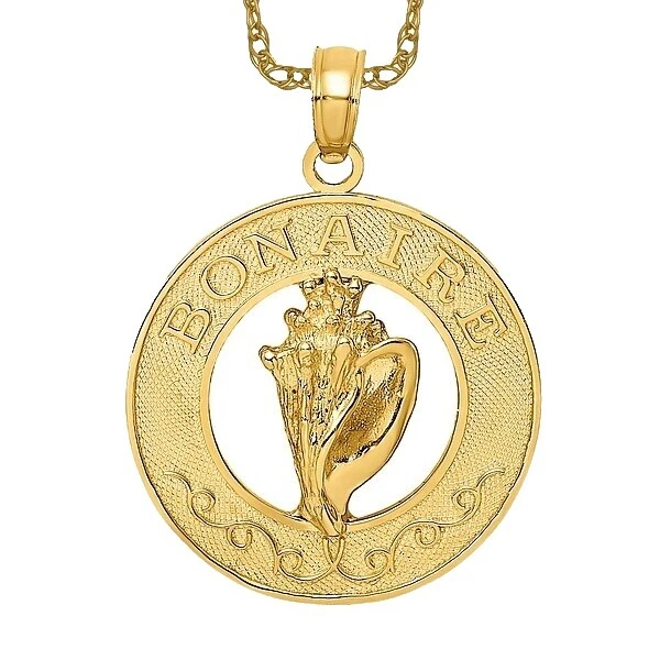 Collares de Moda Shell Chapado en Oro Amarillo