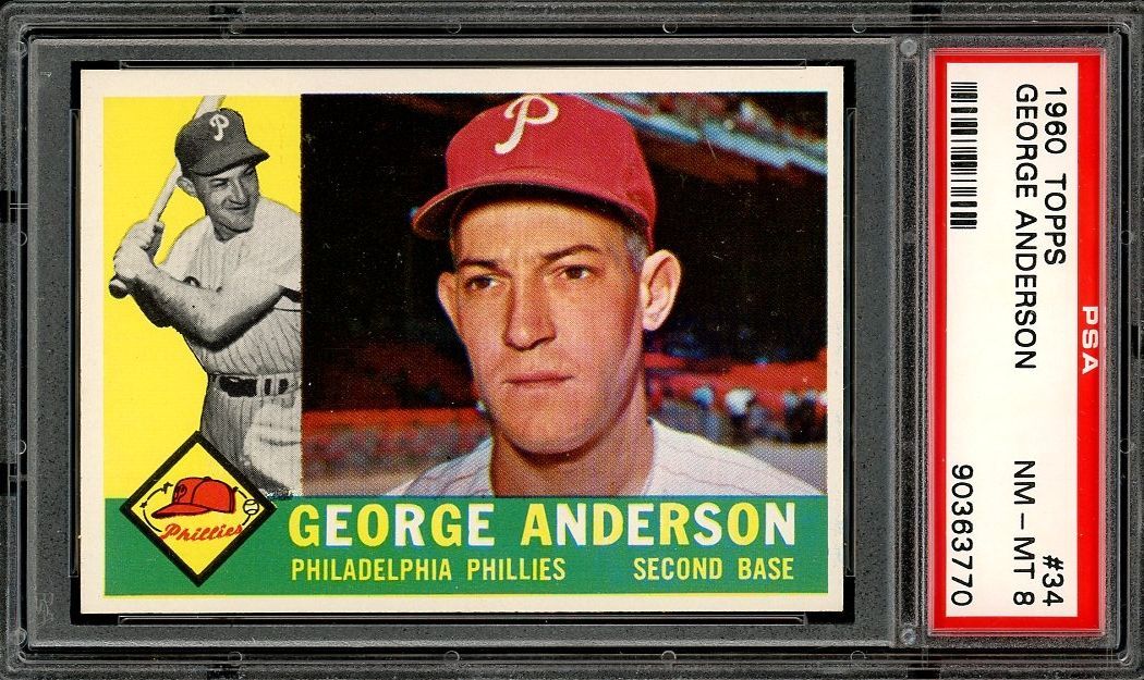 1960 Topps #34 George Anderson PSA 8 EB72124