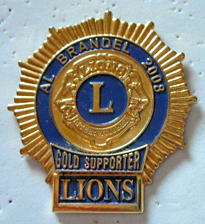 Lions Club Pins - PAST INTERNATIONAL PRESIDENT AL BRANDEL PIN