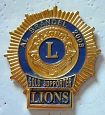 Lions Club Pins - PAST INTERNATIONAL PRESIDENT AL BRANDEL PIN