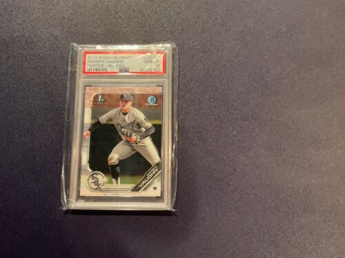 2019 andrew vaughn bowman chrome bdc100 psa 10