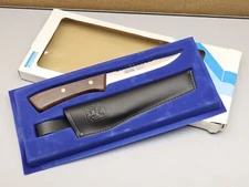 Vintage 1980s Sandvik of Sweden Stainless Steel Wood Fish Scaler Knife in Box
