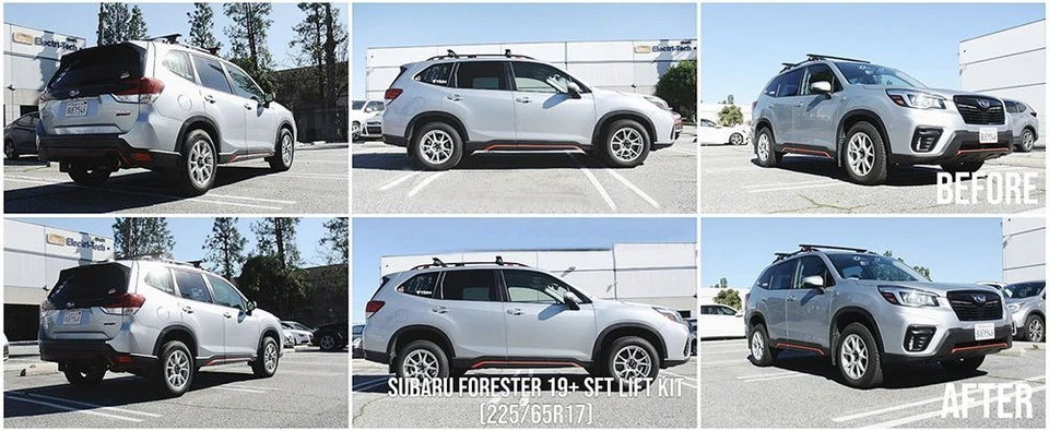 Kit de elevación espaciador MEGAN SFT delantero + 40 mm trasero + 58 mm para Subaru Forester 19-23 Foto 2 de 2