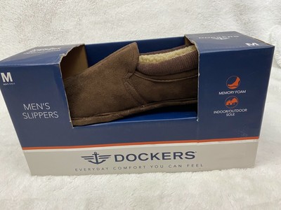 dockers mens slippers with memory foam