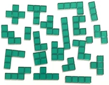 Blokus Game 2005 Educational Insights Replacement Part - Green Tile Set EUC