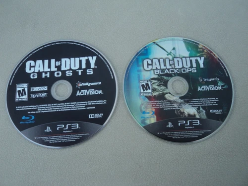 Call Of Duty Black Ops & Ghosts PlayStation 3 PS3 Discs Only Clean Tested Lot 2