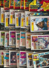 7 Piece Lot 1984 Topps Baseball Rack Packs New Sealed