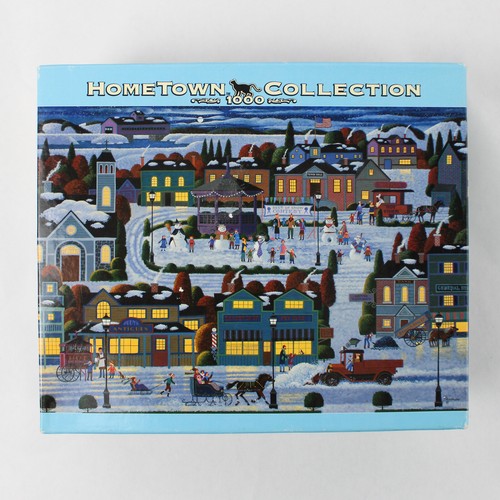 Hometown Collection Snowman Collection 1000 Teile illustriertes Puzzle