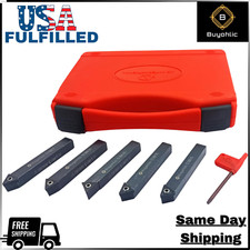 Lathe Epoxy Finish Indexable Turning Tool Holder with Carbide Insert-USA FULFILL