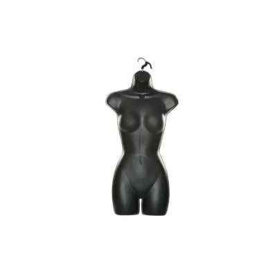 BLACK Adult Female Hanging Bodyform Display Torso Mannequin x 1