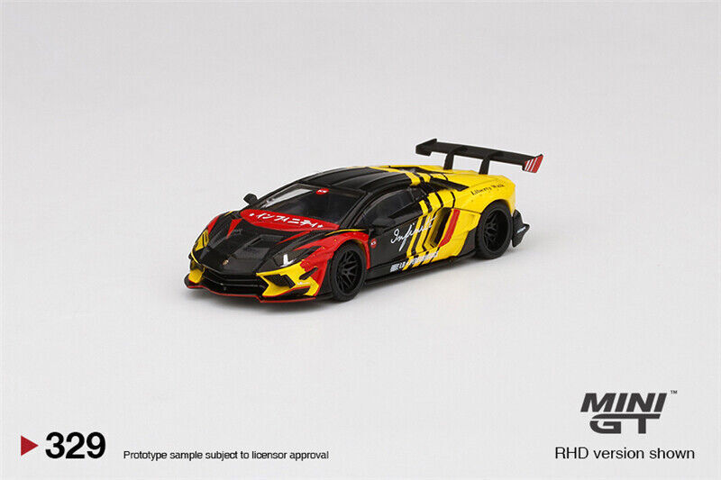 ミニカー MINI GT LAMBORGHINI AVENTADOR MINI GT 1:64 Lambo Aventador Infinite Motorsports car in box