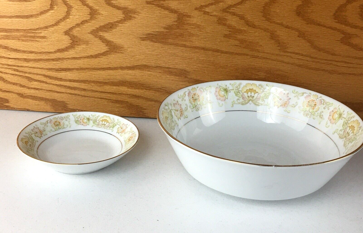 Vintage Noritake Chip & Dip Bowl Set, Fruit/Veggie Dessert May