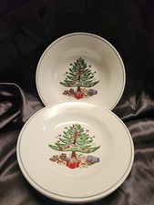 GIBSON CHRISTMAS TREE 8INCH BOWLS SET OF 3