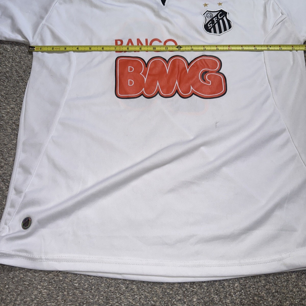 SANTOS S.F.C BANCO BMG SEARA半袖XL Neymar Jr Santos Retro Soccer Jersey – zavikits