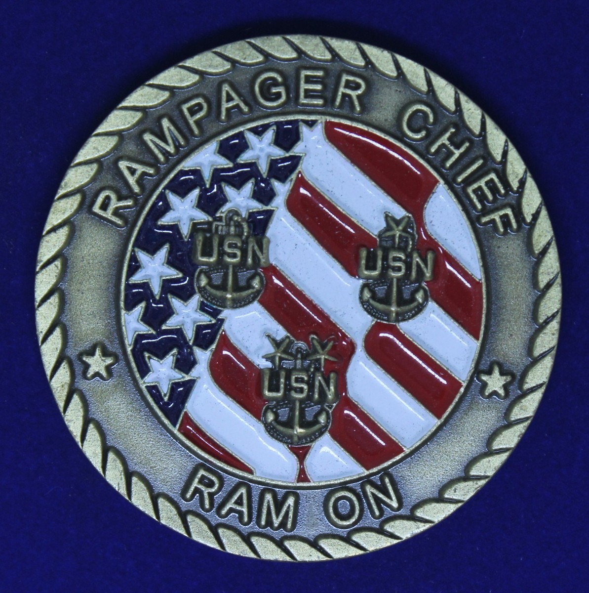 R*n様 チャレンジコイン US NAVY - USS JASON AR-8 Challenge Coin w/ Presentation Box