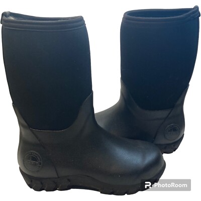 Habit All Weather Water Proof Boots Size FW1012 Black 9” High Rain Boots 