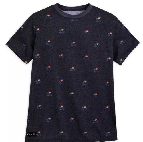 Disney Small Pixar Pride Collection T-Shirt Adult Luxo Jr. Heathered Dark Gray - Photo 1 sur 7