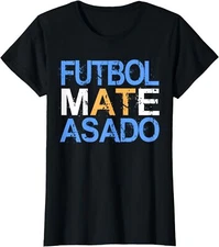 Futbol Mate Asado Funny Argentinian Pride Cool Gift  Ladies' Crewneck T-Shirt