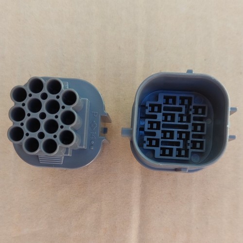 100x Sumitomo 6181-0077 Steckverbinder HW09-14M-DGR Stecker Gehäuse 14Potentiale - Bild 4 von 7