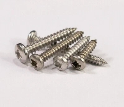 HYFIVE NO.4 STAINLESS STEEL SELF TAPPING SCREWS PAN HEAD POZI DRIVE A4 MARINE GRADE