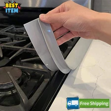2Pc Silicone Stove Counter Gap Cover Sealing Stopper Kitchen Stove Counter Cover