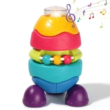 Baby Musical Stacking Toys Aged 6-12 Months with Soft Light & Music Colorful ...