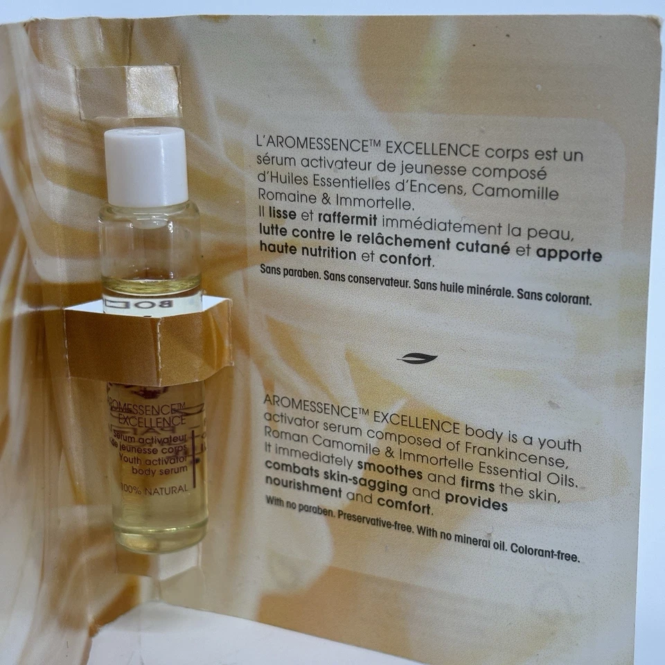 Suero corporal activador juvenil Decleor Paris RARO 5 ml NUEVO Aromessence Excellence Foto 2 de 4