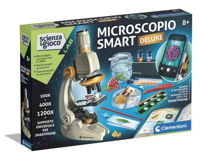 Clementoni Lab Smart Deluxe-Laboratory, Optical Children's Microscope, Science E