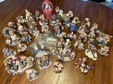Large Boyd  s Bears Figurines Lot Of 50- Military, Christmas, Snow globe And More