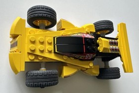 Lego Yellow Hot Buster Race Car 8382 Pull Back Motor