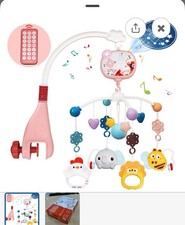 Cathey Baby Crib Mobile With Projector And Music Remote