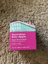 Sand & Sky Australian Emu Apple Super Bounce Mask 3.53oz DULL SKIN MSRP $38