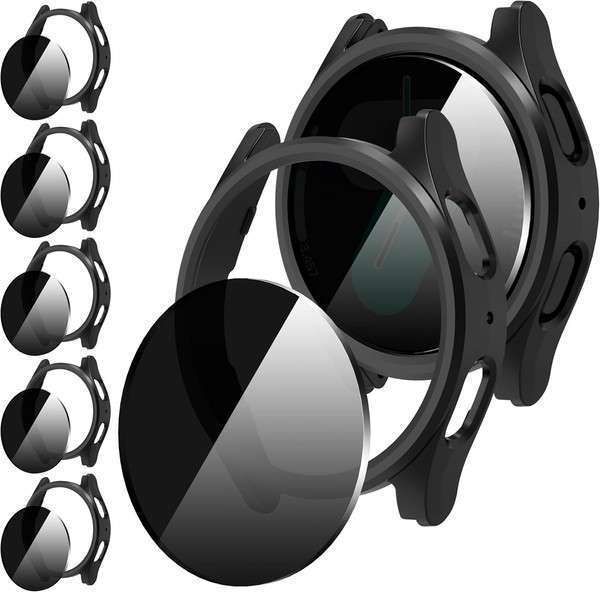 HüLle FüR Samsung Galaxy Watch 7 40Mm SchutzhüLle Hartglas Kratzfest Schwarz 10-image
