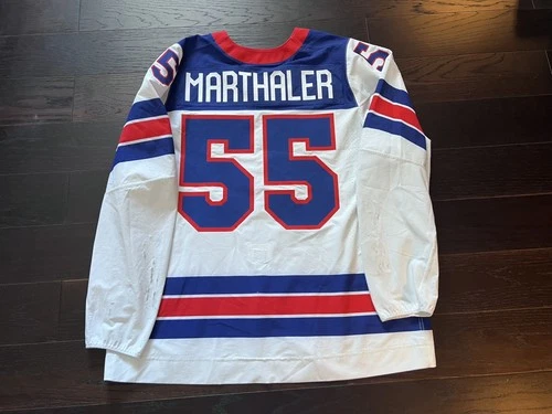 USNTDP Team USA Game Worn Hockey Jersey #55 JJ Marthaler Rare Nike Swift