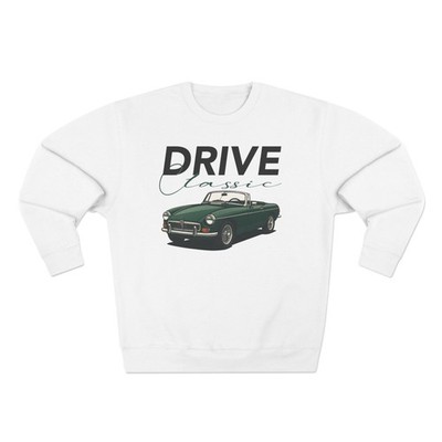 Drive Classic MG MGB Car Sweatshirt | Vintage Convertible Graphic British Car 