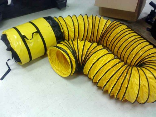 Used DriStorm 12" Ventilation Ducting with Storage Bag-A-Duct 25 ft AC517 Hose