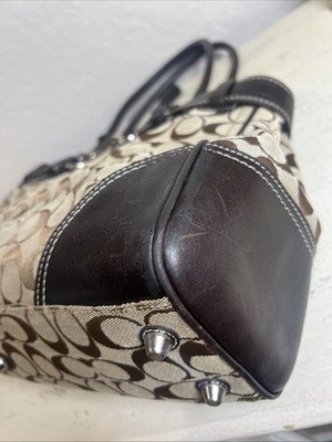 Vintage Coach (2006) Hamptons Signature Chestnut Leather Carryall