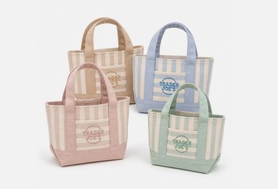 Trader Joe's Mini Canvas Tote Bag Pack of All Four   Limited Edition NWT 2026