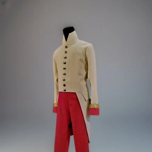 BURBERRY NUOVA 2025 Uniforme Maresciallo Austriaco Giacca Uniforme Epoca Napoleonica e Pantalone Rosso