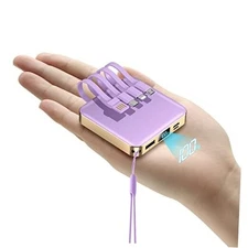 Portable Charger 12000mAh with Built-in Cables,22.5W Fast Charging Power 