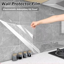 Oil Proof Wall Protector Film Electrostatic Adhesion Sticker  Stove Cabinet