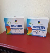 Craft Resin Set Of 2 New IN Box Epoxy Resin Kit - Each 34 Oz