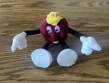 Vintage CALIFORNIA RAISINS 1988 Applause Bendable Arms  Legs Plush Figure 6"